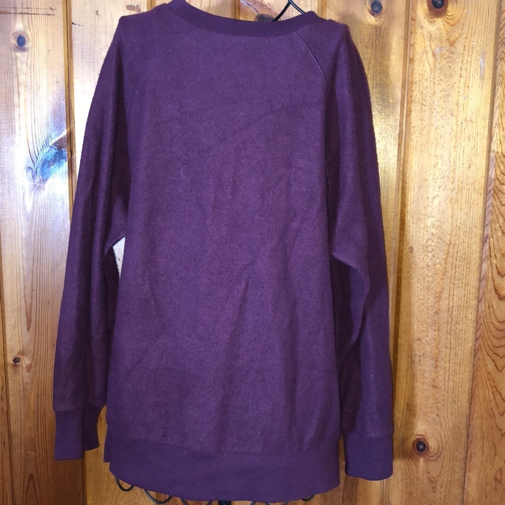 Pink By Victoria’s Secret Crewneck Long Sleeved Sweatshirt small plum Pu… - Picture 6 of 6